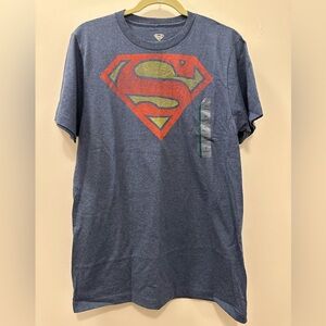 Superman Tee Mens Boys Unisex Medium Casual NWOT Gym Basic Marvel School Workout
